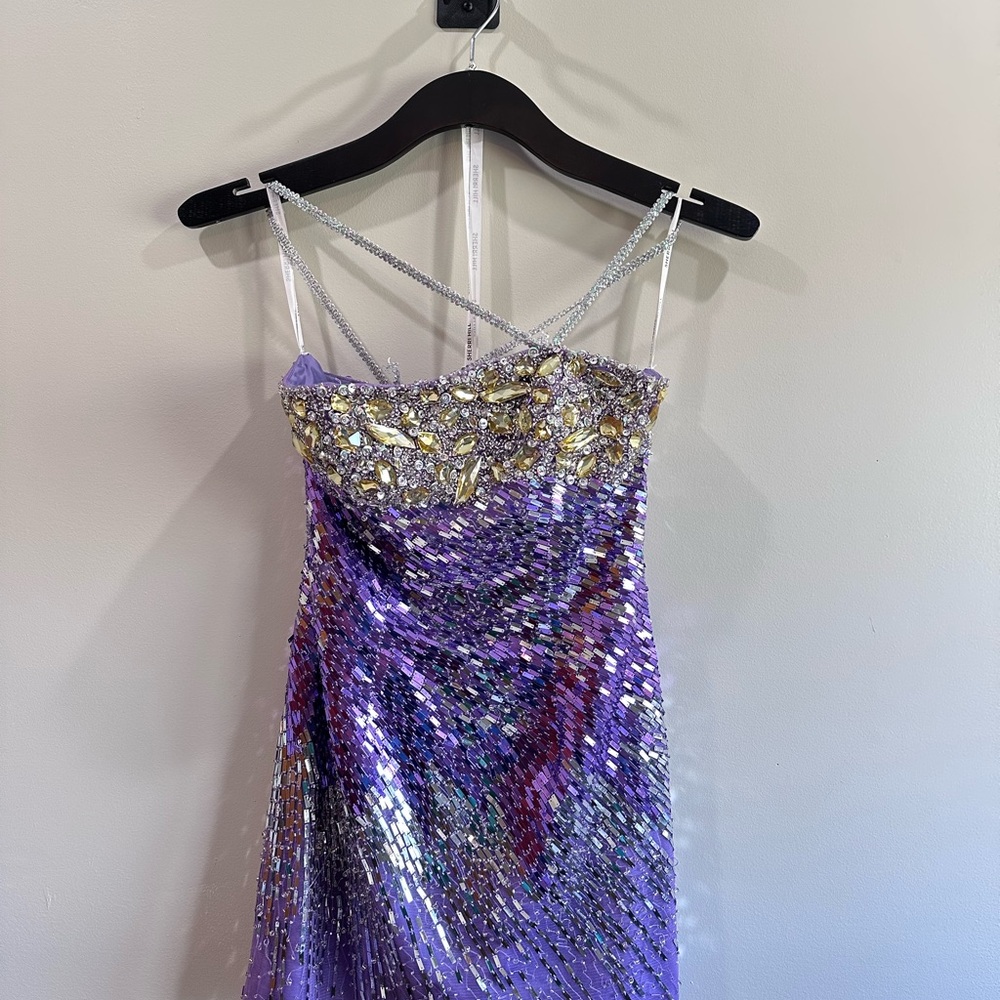 Sherri Hill Sequined mini dress
